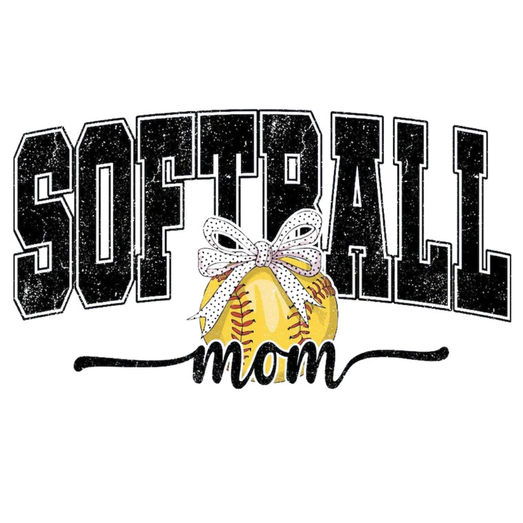 (Qty 2) Softball Mom DTF transfer