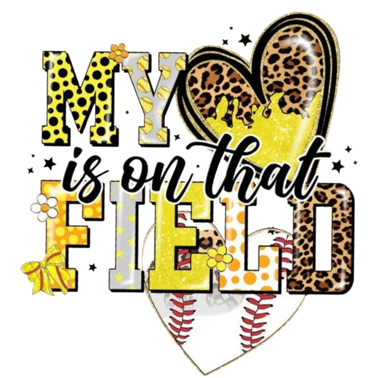 (Qty 2) My Love Is On That Field DTF transfer