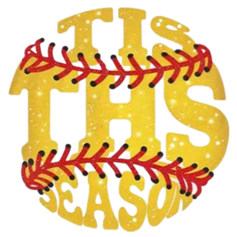 (2 Qty) Retro Tis Tis Season Soft Ball DTF transfer