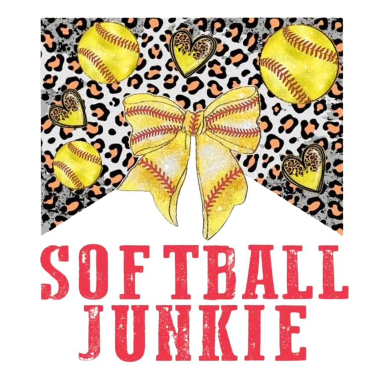 (2 Qty) Soft Ball Junkie DTF transfer