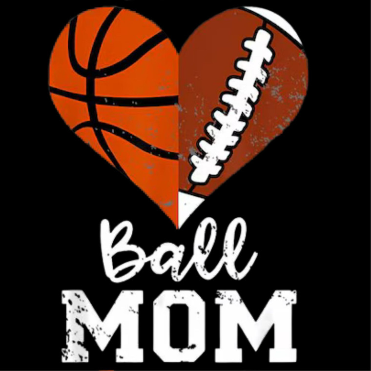 (2 Qty) Basket Volley Ball Mom DTF transfer