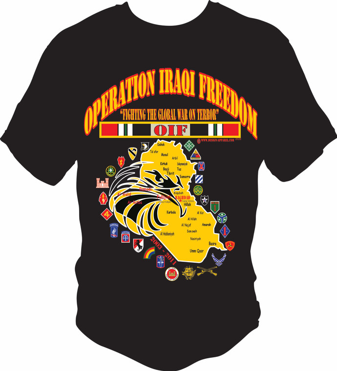 (2 Qty) Operation Iraq Freedom- DTF transfer