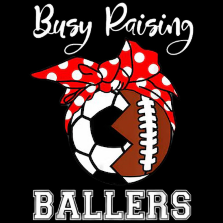 (2 Qty) Busy Praising Ballers Dots DTF transfer