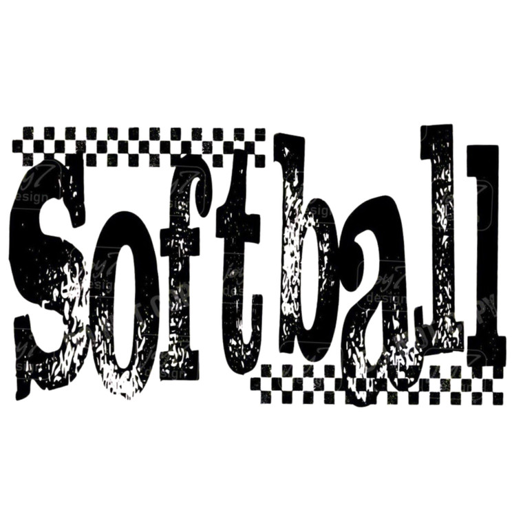 (2 Qty) Custom Softball DTF transfer