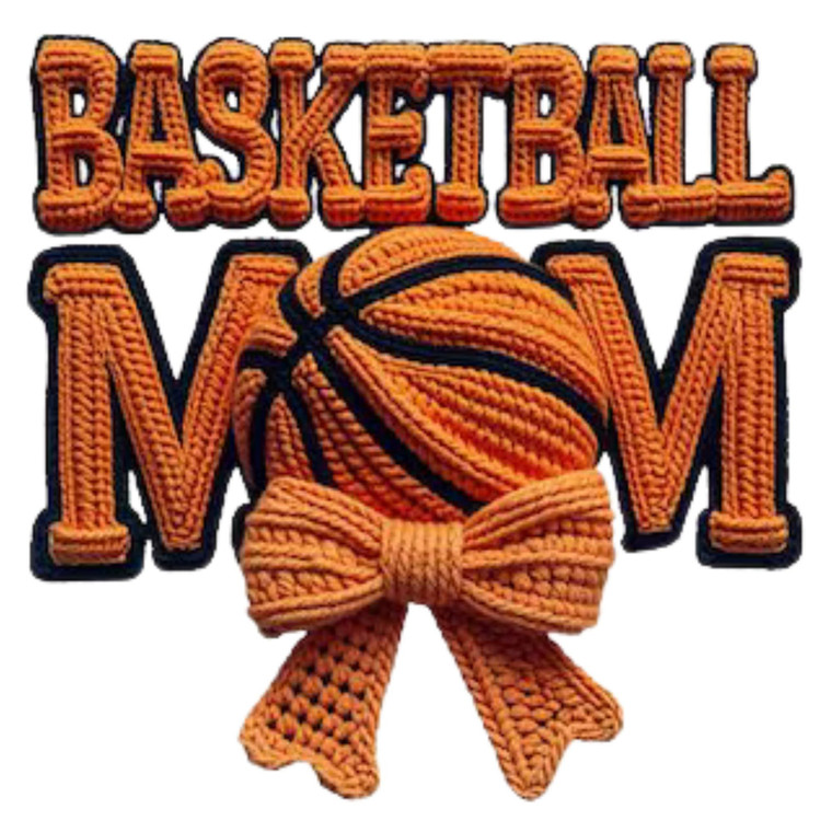(2 Qty) Basket Ball Mom Yarn DTF transfer
