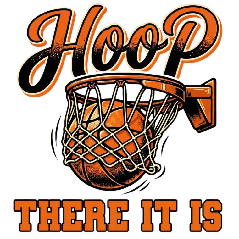 (2 Qty) Hoop There It Is Basketball Net DTF transfer