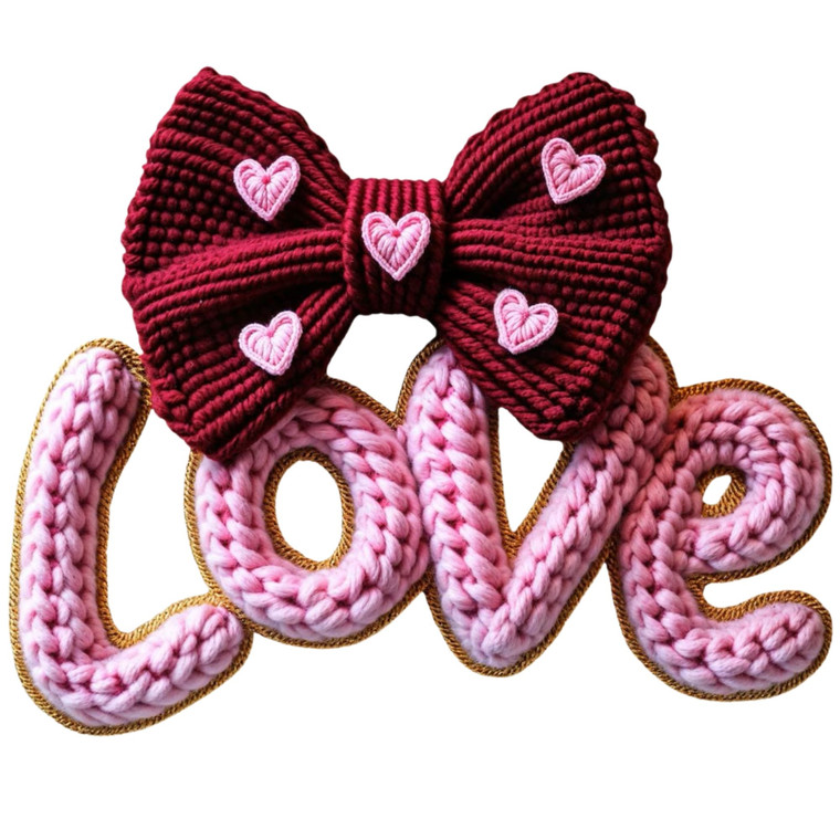 (2 Qty) Yarn Love DTF transfer