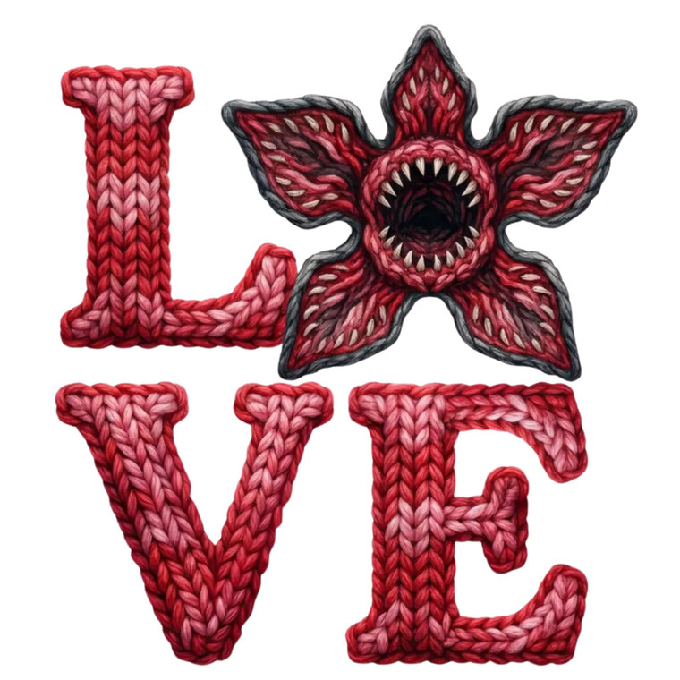 (2 Qty) Love Yarn DTF transfer