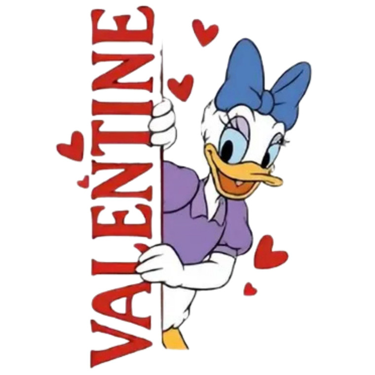 (2 Qty) Valentine Girl Duck DTF transfer