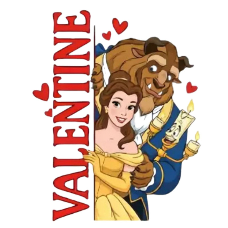 (2 Qty) Valentine Belle DTF transfer