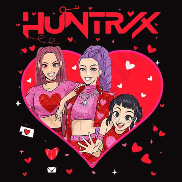(2 Qty) Huntrex Heart DTF transfer