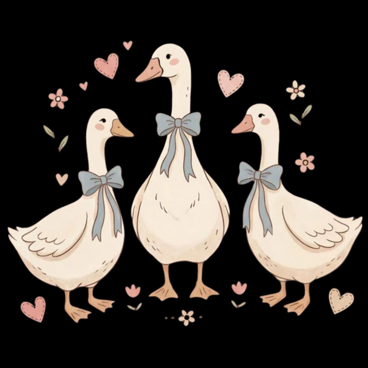 (2 Qty) Three Ducks DTF transfer