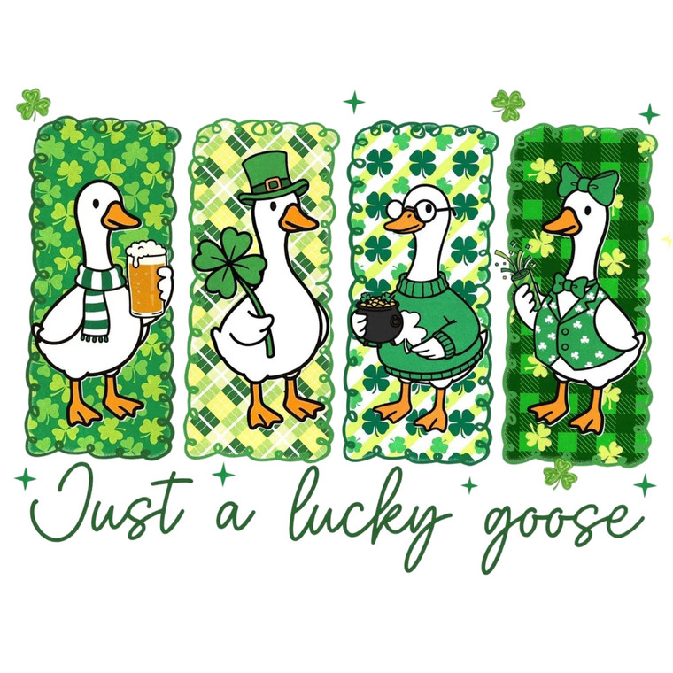 (2 Qty) Just A Lucky Gosse DTF transfer