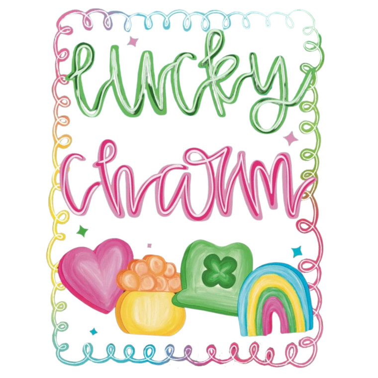 (2 Qty) Lucky Charm DTF transfer