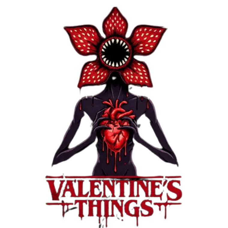 (2 Qty) Stranger Valentine Things DTF transfer