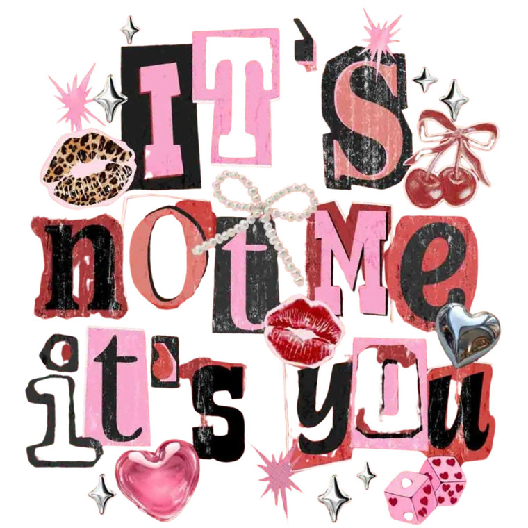 (2 Qty) Its Not Me Its You DTF transfer