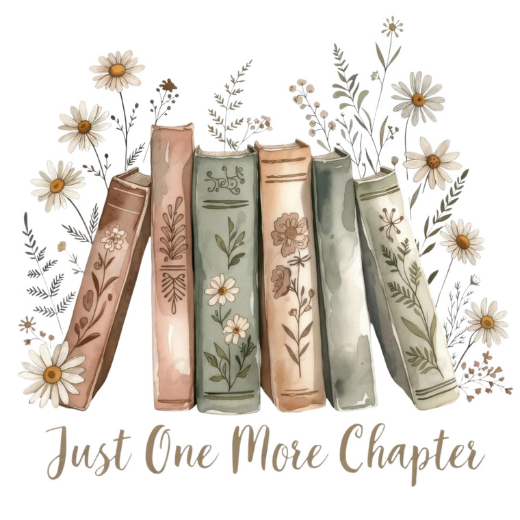 (2 Qty) Just One More Chapter DTF transfer