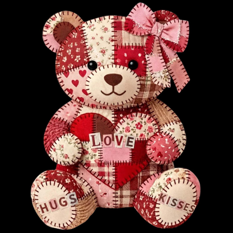 (2 Qty) Cute Teddy Bear DTF transfer