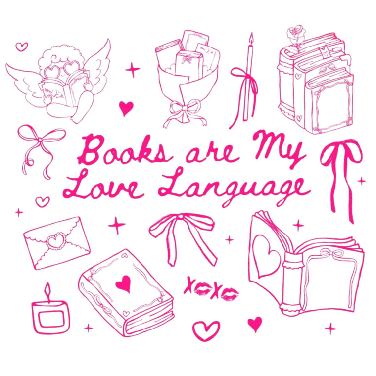 (2 Qty) Books Are My Love Language DTF transfer