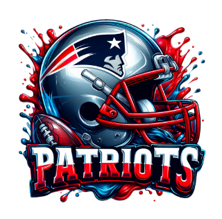 (2 Qty) Patriots Football Helmet Paint - DTF transfer
