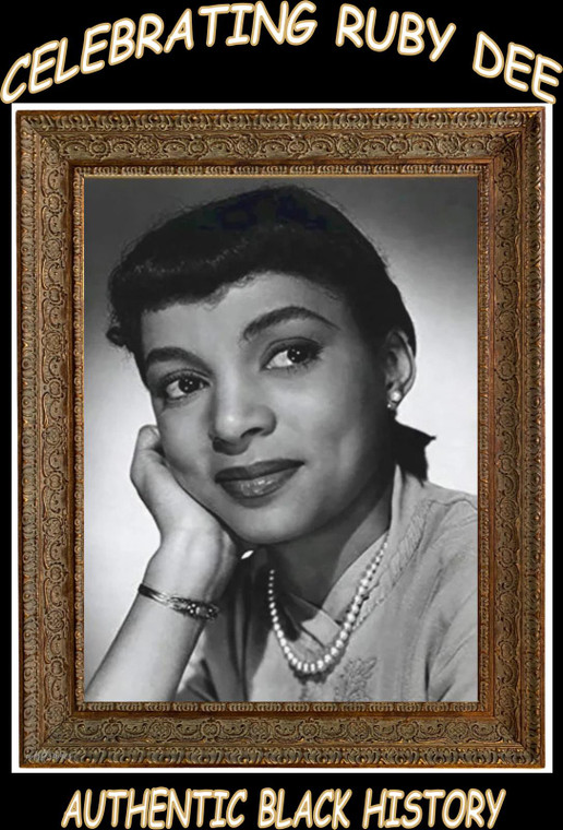 Ruby Dee Celebrating Authentic Black History - DTF transfer