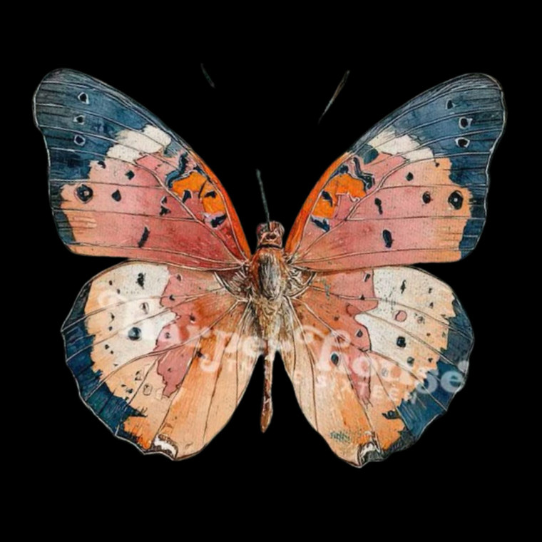 (2 qty) Butterfly DTF transfers