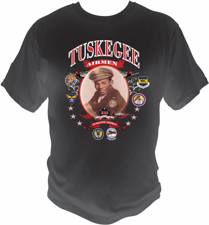 (8 Qty) TUSKEGEE Airmen Pilot portrait with planes custom DTF transfers