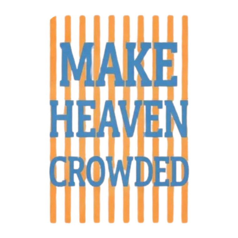 (2 qty) Make Heaven Crowded DTF transfers