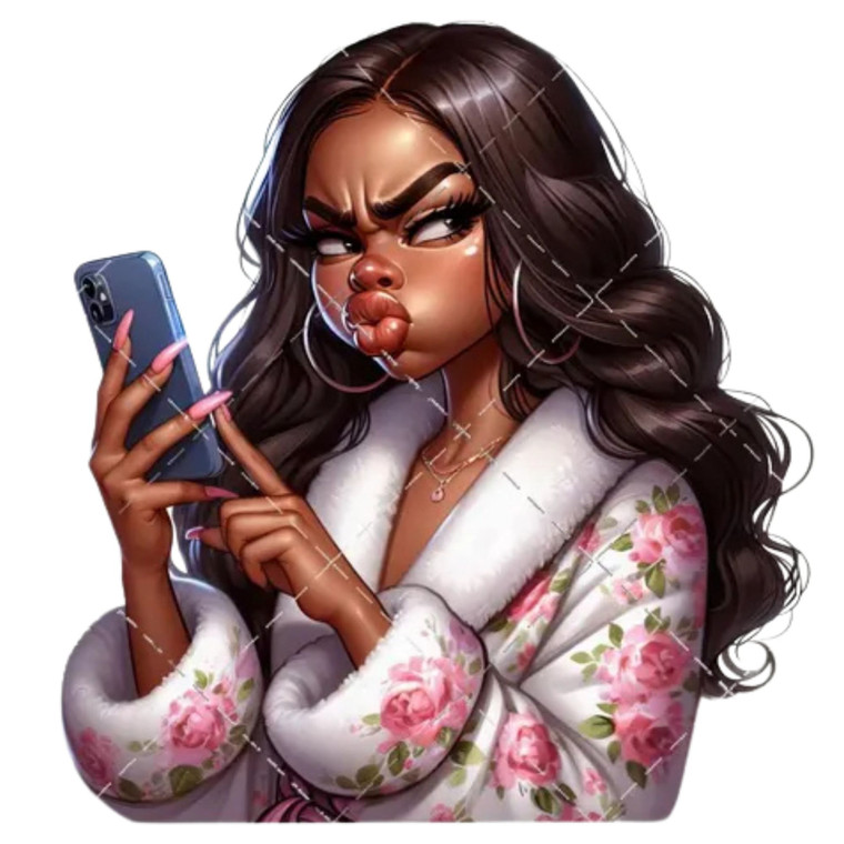 (2 qty) Boss Black Girl DTF transfers