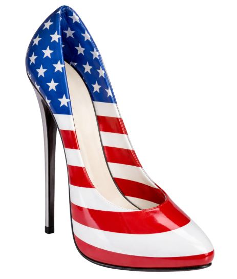 (2 Qty) USA Heel Shoe (Plain) - DTF transfer