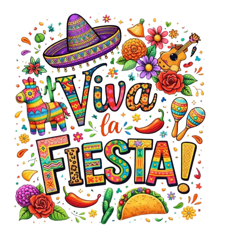(2 qty) Viva Fieasta - DTF transfers