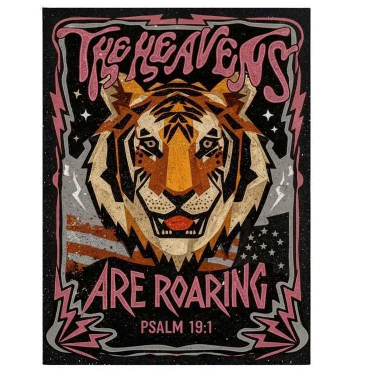 (2 qty) The Heavens Are Roaring Black - DTF transfers