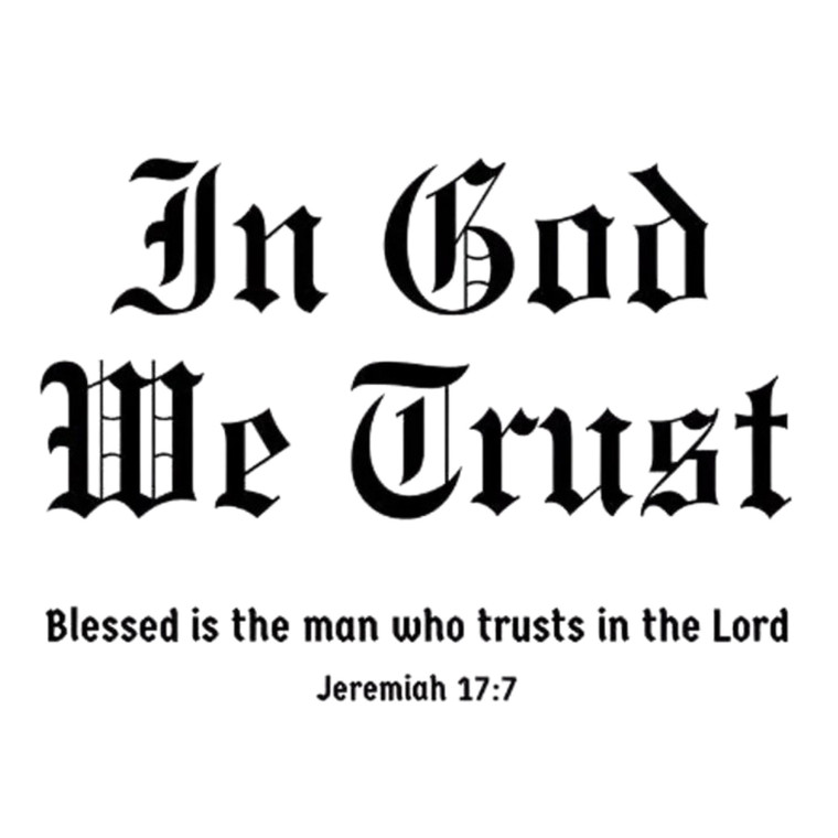 (2 qty) In God We Truust - DTF transfers