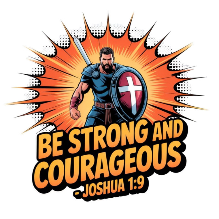 (2 qty) Be Courageous And Strong - DTF transfers