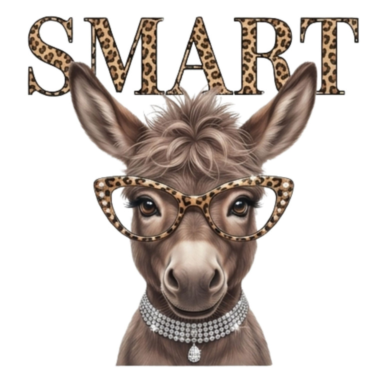 (2 qty) Smart Donkey - DTF transfers