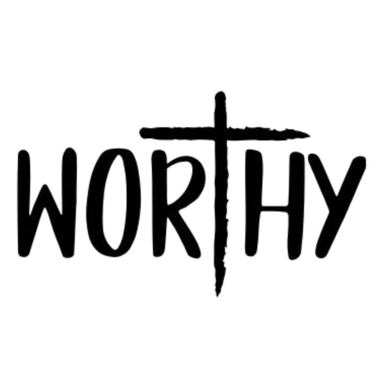 (2 qty) Worthy Black - DTF transfers