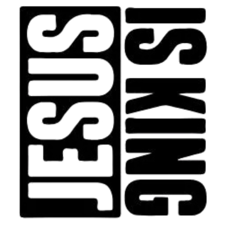 (2 qty) Jesus Is King Black - DTF transfers
