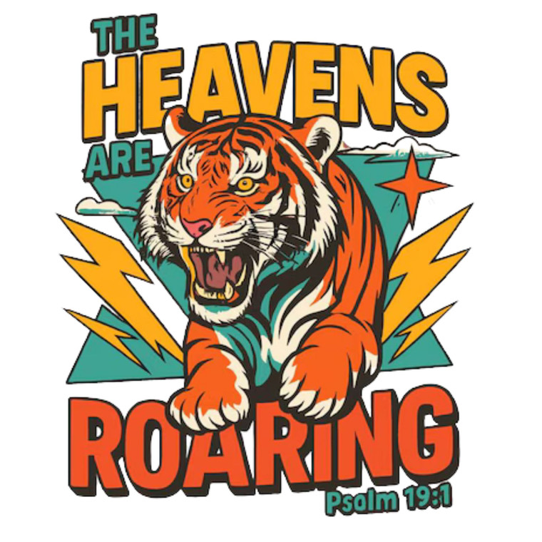 (2 qty) The Heavens Orange - DTF transfers