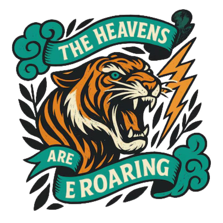 (2 qty) The Heavens Green - DTF transfers