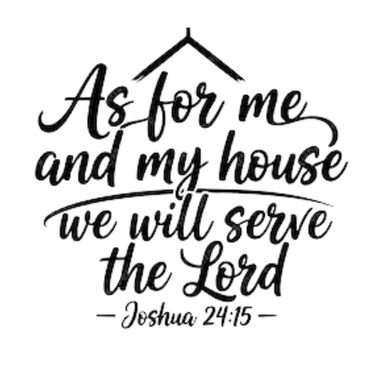 (2 qty) As For Me And My House - DTF transfers