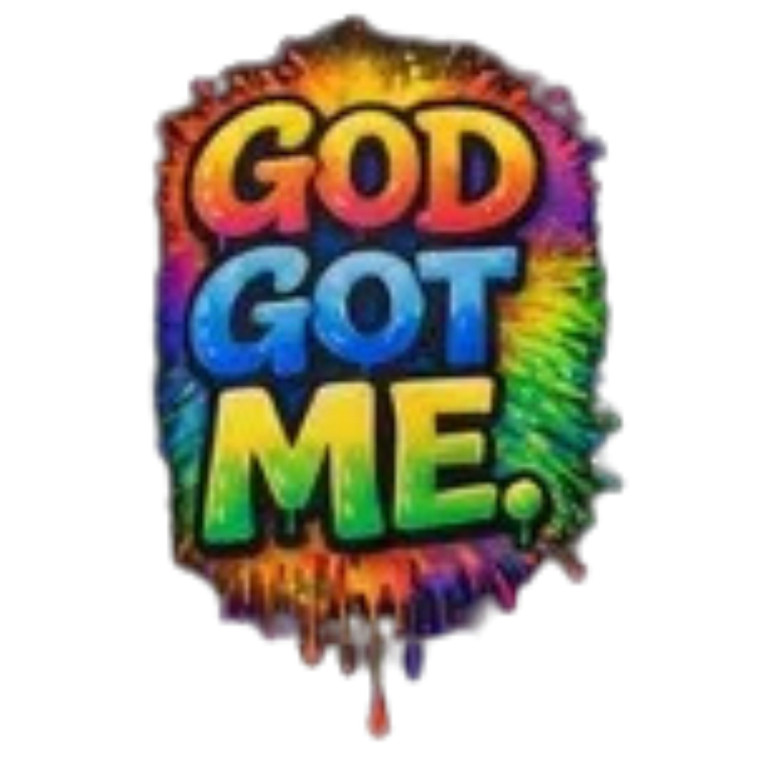 (2 qty) God Got Me - DTF transfers