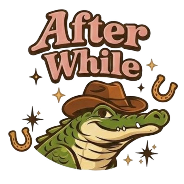 (2 qty) After While Crocodile - DTF transfers