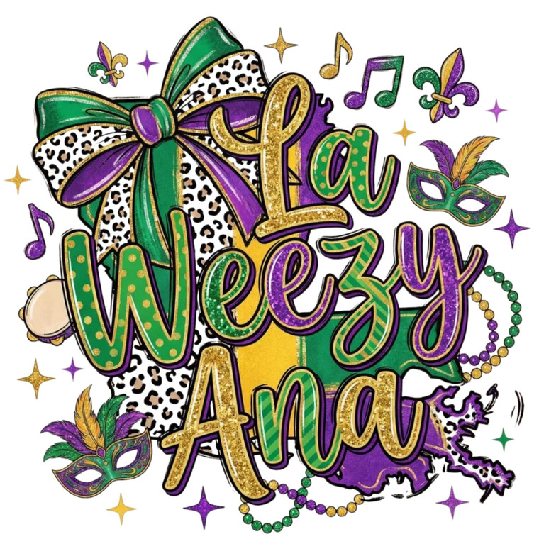 (2 qty) La Weezy Ana- DTF transfers