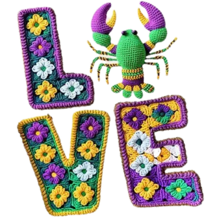 (2 qty) Love Lobster Yarn - DTF transfers