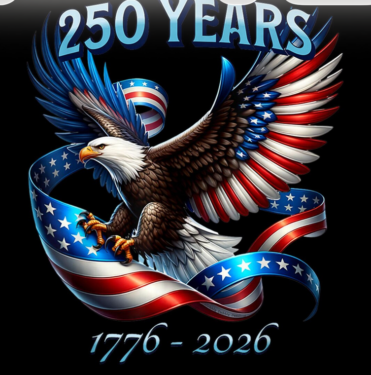 (2 Qty) USA 250 Years 1776 -2026 custom DTF transfer