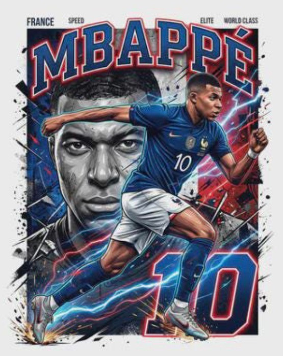 FIFA World Cup 2026 Soccer MBAPPI 10 - DTF transfer