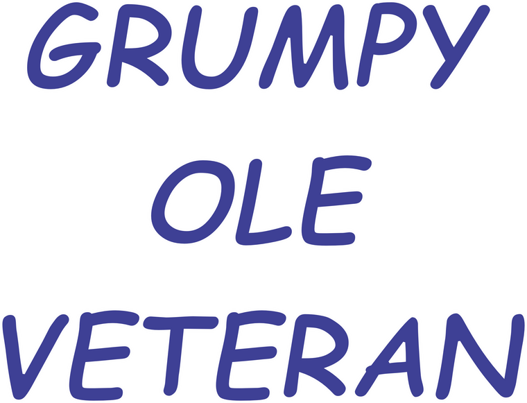 (2 Qty) Grumpy Ole Veteran - custom DTF transfer