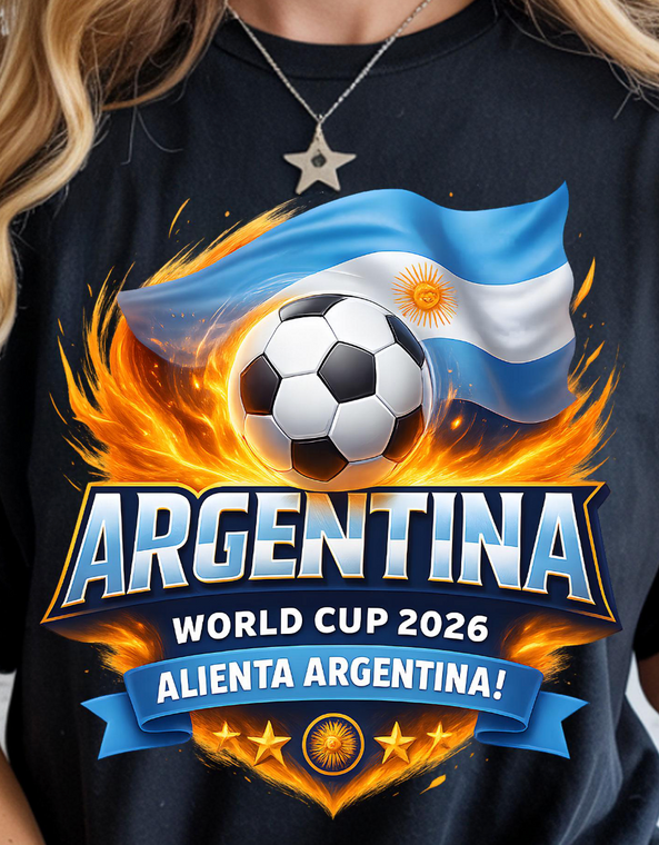(2 Qty) Alienta Argentina FIFA World Cup 2026 USA Soccer - DTF transfer