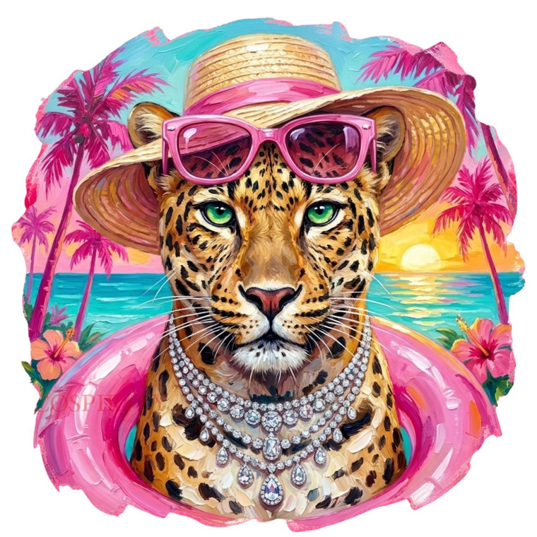 (2 Qty) Funky Cheetah DTF transfer