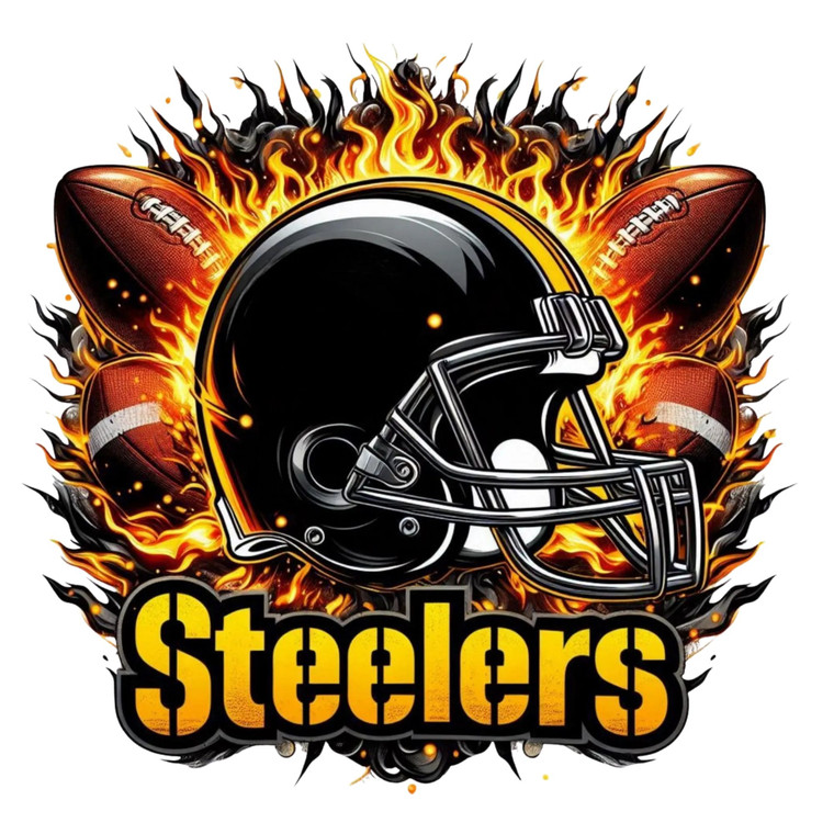 (2 Qty) Steelers DTF transfer